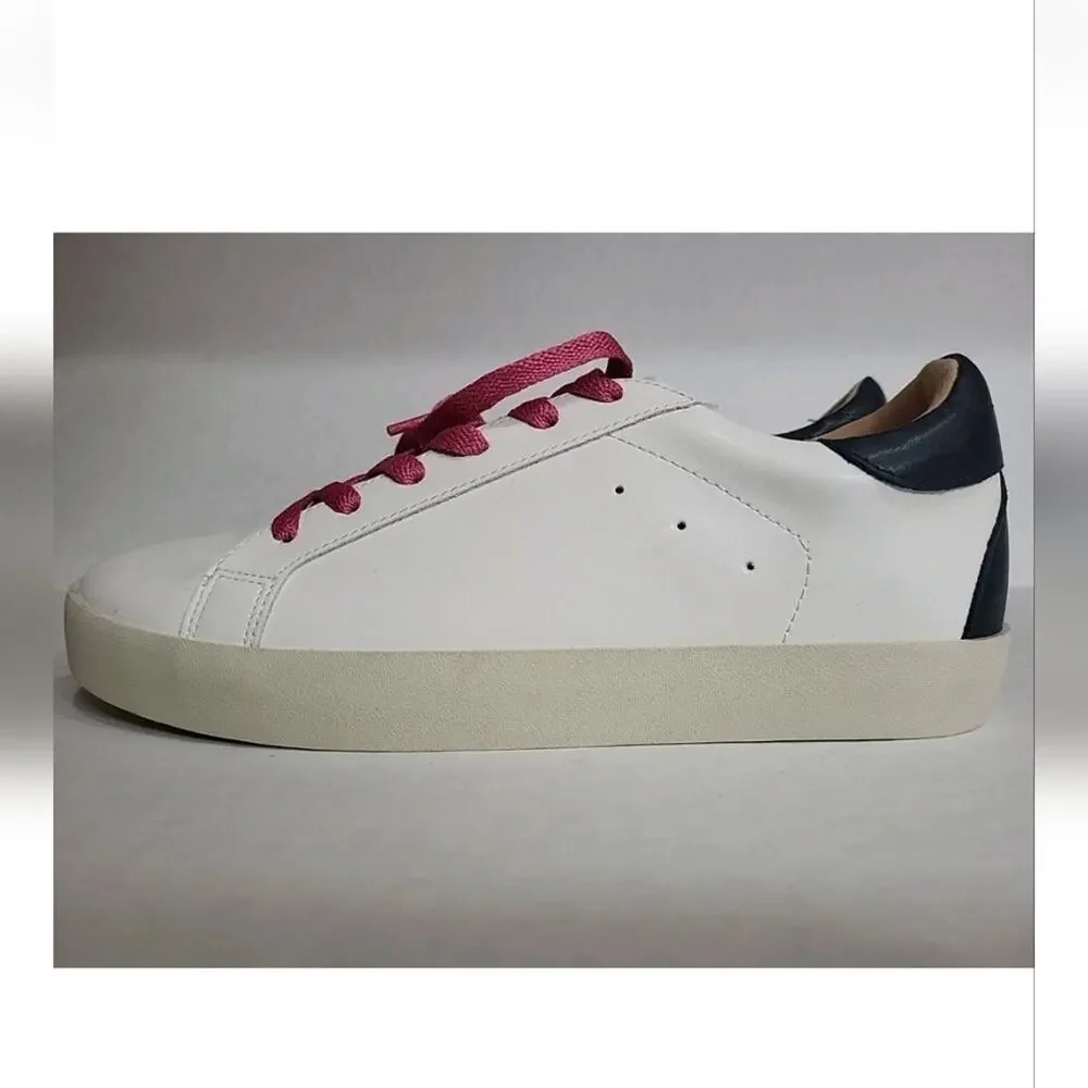 Journee Collection Erica Sneakers, Womens Size 9.5 White Vegan Leather,  Classic